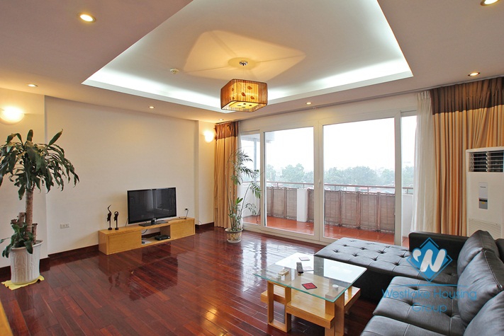 Nice aparment for rent in Truc Bach area, balcony, lake view